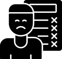 Incomplete Glyph Icon vector