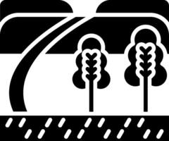 Path Glyph Icon vector