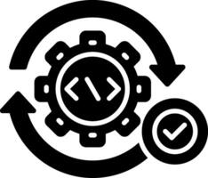 Continuous Glyph Icon vector