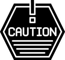 Caution Glyph Icon vector
