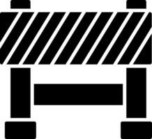 Barrier Glyph Icon vector