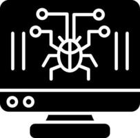 Cybercrime Glyph Icon vector