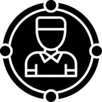 User Glyph Icon vector