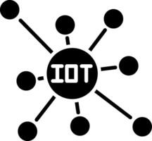 Iot Glyph Icon vector