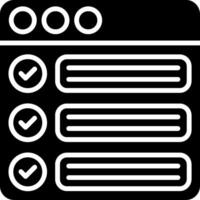 Schedule Glyph Icon vector