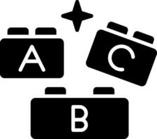 Bricks Glyph Icon vector