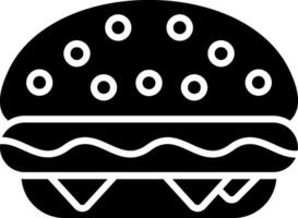 Burger Glyph Icon vector