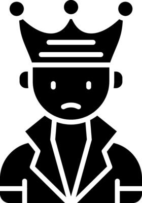 King Glyph Icon