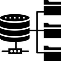 Data Source Glyph Icon vector