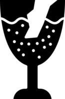 Fragile Glyph Icon vector