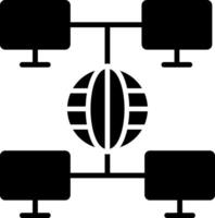 networking Glyph Icon vector