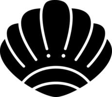 Shell Glyph Icon vector