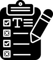 Text Editing Glyph Icon vector