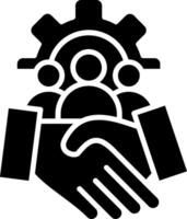 Team Glyph Icon vector