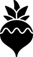 Turnip Glyph Icon vector