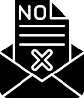 Mail Glyph Icon vector