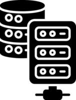 Server Glyph Icon vector