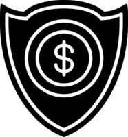 Secure Payment Glyph Icon vector