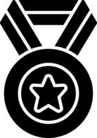 Medal Glyph Icon vector