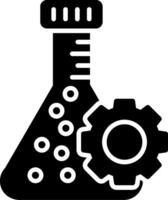 Flask Glyph Icon vector