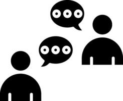 Dialog Glyph Icon vector