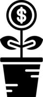 Investment Glyph Icon vector