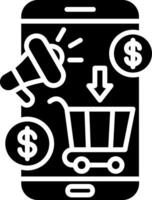 Ecommerce Glyph Icon vector