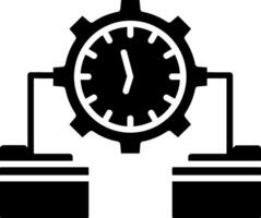 Time Management Glyph Icon vector