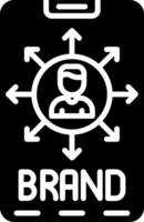 Viral Glyph Icon vector