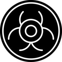 Biohazard Glyph Icon vector