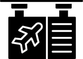 Boarding Gate Glyph Icon vector