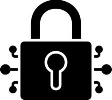 Encripted Glyph Icon vector