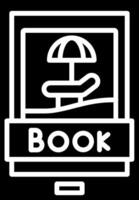 Booking Trip Glyph Icon vector