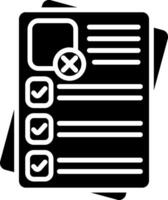 Residual Glyph Icon vector