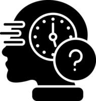 Track Of Time Glyph Icon vector
