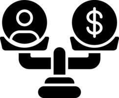 Equality Glyph Icon vector