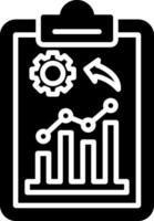 Checklist Glyph Icon vector