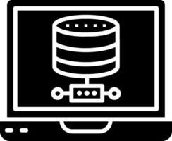 Database Glyph Icon vector
