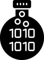 Data Science Glyph Icon vector