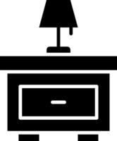 Nightstand Glyph Icon vector