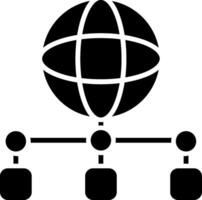 Network Connection Glyph Icon vector