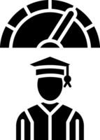 Performance Glyph Icon vector
