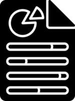 Analysis Glyph Icon vector