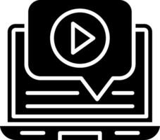 Tutorial Glyph Icon vector