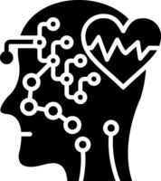 Ai Glyph Icon vector