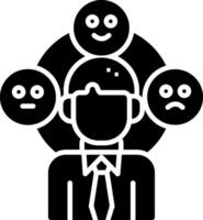 Behavior Glyph Icon vector