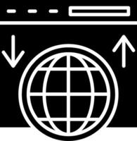 Browser Glyph Icon vector