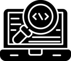 Code Glyph Icon vector