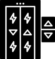 Elevator Glyph Icon vector