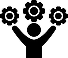 Skill Glyph Icon vector
